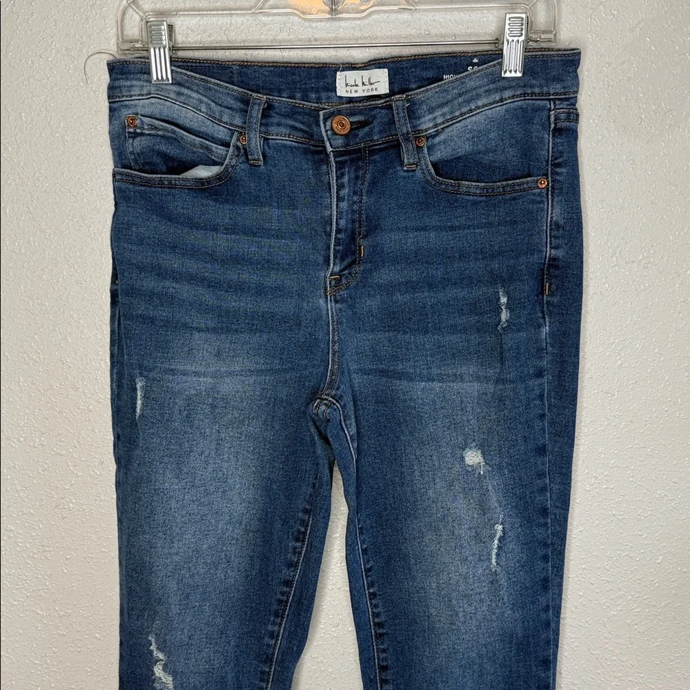 Nicole Miller Women's Soho High Rise Skinny Crop Jeans Size 6 - Picture 4 of 7